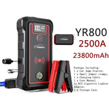 2022 New! Upgraded Car Jump Starter 2500A 23800mAh Power Bank with 10W Wireless Charger LCD Display Car Booster UP All Gas or 8.0L Diesel