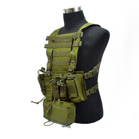 4th Gen Lightweight Tactical Vest Chest Hanging With Molle System and Detachable Accessory Bag