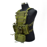 4th Gen Lightweight Tactical Vest Chest Hanging With Molle System and Detachable Accessory Bag