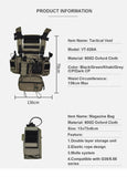 4th Gen Lightweight Tactical Vest Chest Hanging With Molle System and Detachable Accessory Bag