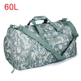 50L Or 60L Large Capacity Waterproof Gym bag Men Sports Travel Bags Military Tactical Duffle Luggage Outdoor FitnessTraining Bag