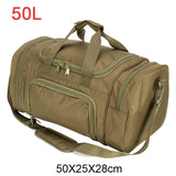 50L Or 60L Large Capacity Waterproof Gym bag Men Sports Travel Bags Military Tactical Duffle Luggage Outdoor FitnessTraining Bag