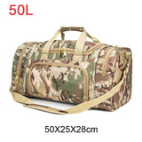 50L Or 60L Large Capacity Waterproof Gym bag Men Sports Travel Bags Military Tactical Duffle Luggage Outdoor FitnessTraining Bag