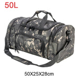 50L Or 60L Large Capacity Waterproof Gym bag Men Sports Travel Bags Military Tactical Duffle Luggage Outdoor FitnessTraining Bag