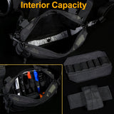 2022 New! 1000D Outdoor Ergonomics Designed Tactical Vest Bag Chest Military Chest Molle System Men Shoulder Camping Backpack EDC Bag Hunting Hiking Bag