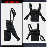 2022 New! 1000D Outdoor Ergonomics Designed Tactical Vest Bag Chest Military Chest Molle System Men Shoulder Camping Backpack EDC Bag Hunting Hiking Bag