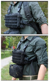 2022 New! 1000D Outdoor Ergonomics Designed Tactical Vest Bag Chest Military Chest Molle System Men Shoulder Camping Backpack EDC Bag Hunting Hiking Bag