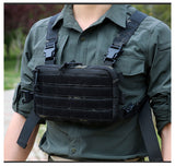 2022 New! 1000D Outdoor Ergonomics Designed Tactical Vest Bag Chest Military Chest Molle System Men Shoulder Camping Backpack EDC Bag Hunting Hiking Bag