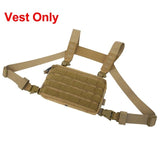 2022 New! 1000D Outdoor Ergonomics Designed Tactical Vest Bag Chest Military Chest Molle System Men Shoulder Camping Backpack EDC Bag Hunting Hiking Bag