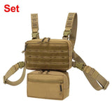 2022 New! 1000D Outdoor Ergonomics Designed Tactical Vest Bag Chest Military Chest Molle System Men Shoulder Camping Backpack EDC Bag Hunting Hiking Bag