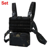 2022 New! 1000D Outdoor Ergonomics Designed Tactical Vest Bag Chest Military Chest Molle System Men Shoulder Camping Backpack EDC Bag Hunting Hiking Bag