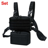 2022 New! 1000D Outdoor Ergonomics Designed Tactical Vest Bag Chest Military Chest Molle System Men Shoulder Camping Backpack EDC Bag Hunting Hiking Bag