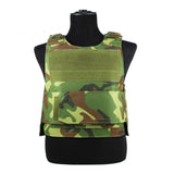 Anti-Stab Personal Defense Tactical Vest with two Foam Plates Hunting Vests adjustable shoulder straps Security Guard