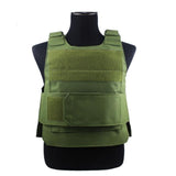 Anti-Stab Personal Defense Tactical Vest with two Foam Plates Hunting Vests adjustable shoulder straps Security Guard