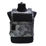 Anti-Stab Personal Defense Tactical Vest with two Foam Plates Hunting Vests adjustable shoulder straps Security Guard