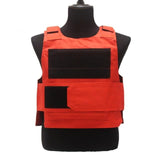 Anti-Stab Personal Defense Tactical Vest with two Foam Plates Hunting Vests adjustable shoulder straps Security Guard