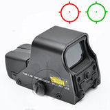 Reflex Sight Scope Tactical Holographic Red Green Dot Sight Light Adjustable Brightness Gun Rifle Shooting Spotting 551 Model