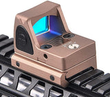 Metal RMR Red Dot Sight Scope Collimator Reflex Sight Scope Fit 20mm Rail for Outdoors Hunting Mini Holographic Sight