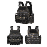 Top Quality QAD Laser-cut Tactical Vest Plate Carrier Training Adjustable Hunting Vest 1000D Nylon Outdoor Modular  Combat Accessories