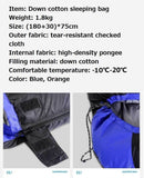 USB Electrical Heated Sleeping Bag 210*75cm Winter Sleeping Bag Thicken Down Cotton Waterproof And Warm Camping Sleeping Bag