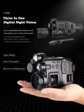 New!Top Quality! 24X Multifunction Double IR Digital Camera Sight Hide Crosshair Reticle Hunting Rangefinder Optional Night Vision Riflescope