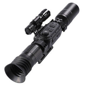 IR 4K Digital Night Vision Compact Hunting Scope Tactical Rifle Scope Etched Reticle Wide Lens Optical Sights Outdoor Hunting