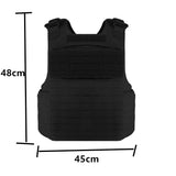 Top Quality Buffalo Outdoor Wearproof Tactical Vest Anti-stab Tactical Gear Set - Black