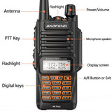 2PCS Walkie Talkies Waterproof Baofeng UV-9R PLUS 10W Portable CB Ham Radio Transceiver VHF UHF  2 Way Radio uv9r plus Hunt 10KM