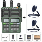 2PCS Walkie Talkies Waterproof Baofeng UV-9R PLUS 10W Portable CB Ham Radio Transceiver VHF UHF  2 Way Radio uv9r plus Hunt 10KM