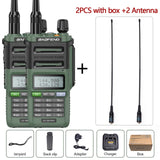 2PCS Walkie Talkies Waterproof Baofeng UV-9R PLUS 10W Portable CB Ham Radio Transceiver VHF UHF  2 Way Radio uv9r plus Hunt 10KM