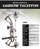 Archery Daibow Vigor High Speed Hunting Compound Bow Package USA Gordon Composites Limb BCY String