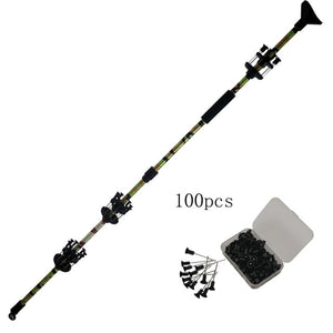 32”Camouflage/Black All- Aluminum Blowgun with .40 Caliber and comes with 100pcs blowgun steel needle darts