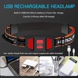 New Style LED Headlights Camping Household Portable LED Headlight with Built-in Battery USB Rechargeable Waterproof Head Lamp