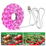 Full Spectrum Grow Light 5V USB LED Strip 0.5m 1m 2m Hand Sweep Sensor / Touch Switch Growing LED Tape Light.