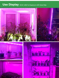 Full Spectrum Grow Light 5V USB LED Strip 0.5m 1m 2m Hand Sweep Sensor / Touch Switch Growing LED Tape Light.