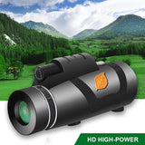 12x50 Powerful HD Lens Monocular Telescope with Tripod and Phone Holder for Wildlife Bird Watching Hunting Camping Travel Scenes