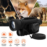 6x50mm HD Digital Night-Vision Monocular with 1.5 inches LCD Display Telescope Camera for Outdoor Night Watching or Observation