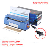 2022 Upgraged! high Quality Impulse Sealer Heat Sealing Machine Kitchen Food Sealer Vacuum Bag Sealer Plastic Bag Packing Tools EU/US Plug