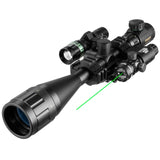 High Quality Multifunctional 6-24x50 AOEG Rangefinder Sight Rifle Scope With Holographic 4 Reticle Sight Red Dot Green Dot Laser Combo Riflescope