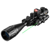 High Quality Multifunctional 6-24x50 AOEG Rangefinder Sight Rifle Scope With Holographic 4 Reticle Sight Red Dot Green Dot Laser Combo Riflescope