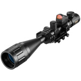 High Quality Multifunctional 6-24x50 AOEG Rangefinder Sight Rifle Scope With Holographic 4 Reticle Sight Red Dot Green Dot Laser Combo Riflescope