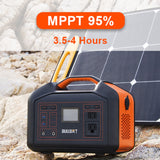 US Stock BULLBAT 500W Portable Power Station 505Wh Solar Power Generator Lithium Battery Powered Outlet 110V AC 60W PD QC3.0