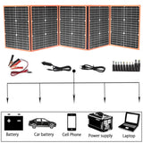 150W 12V Foldable Solar Panel Kit Portable Solar Battery Phone Charger Photovoltaic 5V USB for Power Bank Car Boat Tablet Camper