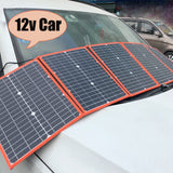 150W 12V Foldable Solar Panel Kit Portable Solar Battery Phone Charger Photovoltaic 5V USB for Power Bank Car Boat Tablet Camper