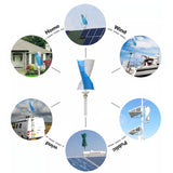 Wind Power Generator 24V MPPT Hybrid Controller Off Inverter 1500W~3000W Vertical Wind Turbine Alternative Free Energy