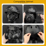 Tactical Respirator Mask Half Face Protective Gas Mask Adjustable Strap for Military Paintball Airsoft Hunting CS Shooting Mask