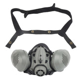 Tactical Respirator Mask Half Face Protective Gas Mask Adjustable Strap for Military Paintball Airsoft Hunting CS Shooting Mask