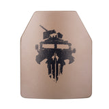 New! Cool Skull Design 2Pcs Universal NIJ III Tactical Plates Shooting Protector -  Spray Coating Version