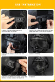 Tactical Goggle Mask With Detachable Skiing Mask For Shooting CS Snowmobile Cycling Motorcycle