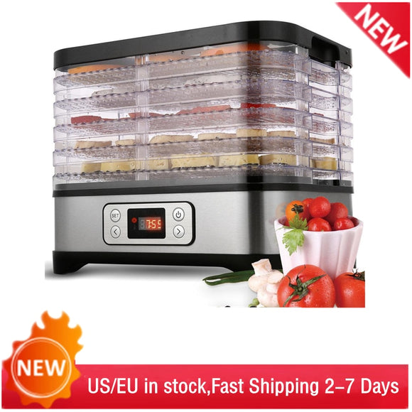 Professional High Quality Food Dehydrator Machine  Electric Multi-Tier Food Preserver for Meat or Beef Fruit Vegetable Dryer  12.6 x 9.8 x 7.9